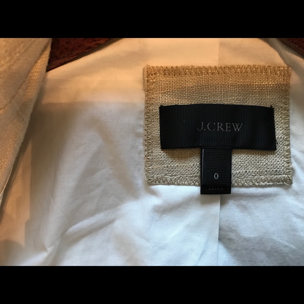 J. Crew Cream Single-Button Textured Blazer - Picture 5 of 7